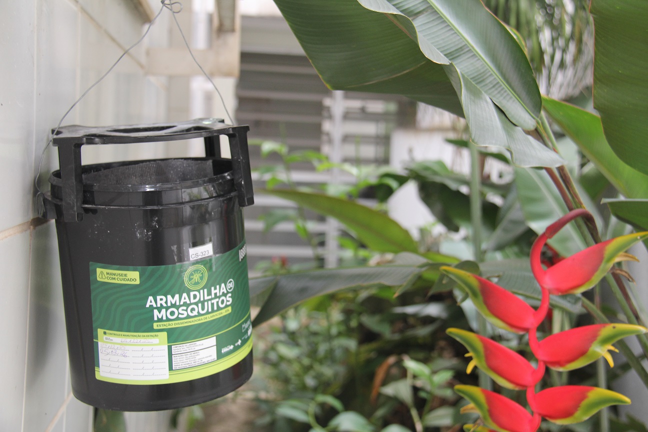 Estações disseminadoras de larvicida são instaladas para ampliar combate à dengue